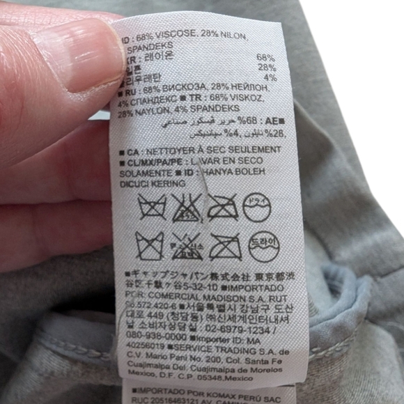 Banana Republic Ponte Pocket Shift Dress Light Grey Crew Neck Women's Medium - Picture 11 of 15